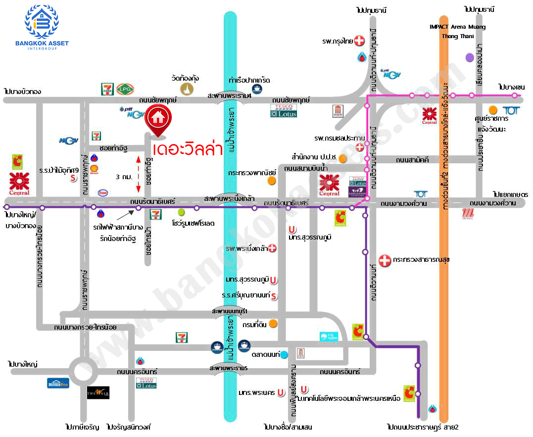 ทาวน์เฮ้าส์มือสอง โครงการ เดอะวิลล่า ท่าอิฐ หลังมุม เนื้อที่ 18 ตร.ว. ฟังก์ชัน 3 ห้องนอน 2 ห้องน้ำ 1 ที่จอดรถ แถมฟรี! เครื่องปรับอากาศ และ เครื่องทำน้ำอุ่น บนทำเลเดินทางสะดวก เชื่อมต่อถนนชัยพฤกษ์ ถนนรัตนาธิเบศร์ ถนนติวานนท์-ปทุมธานี ใกล้รถไฟฟ้าสายสีม่วง "สถานีท่าอิฐ" และจุดขึ้นทางด่วน "ศรีรัช"